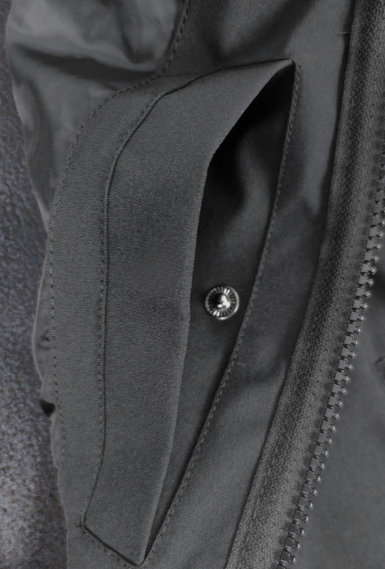 Giubbino Uomo Slim Norway Waterproof con Interno in Pile senza cappuccio  - NERO