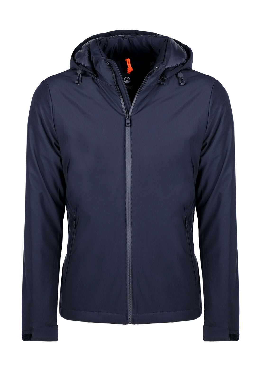 Giubbotto Uomo Tessuto tecnico Cappuccio Smontabile - BLU