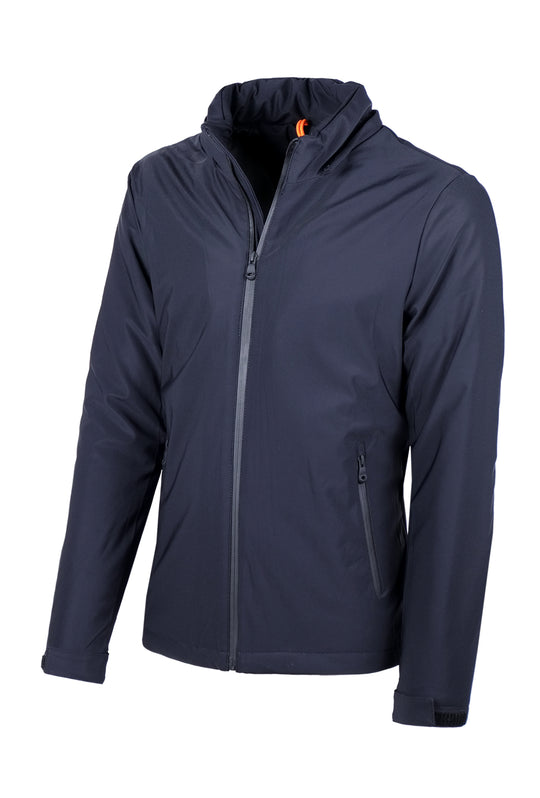 Giubbotto Uomo Tessuto tecnico Cappuccio Smontabile - BLU