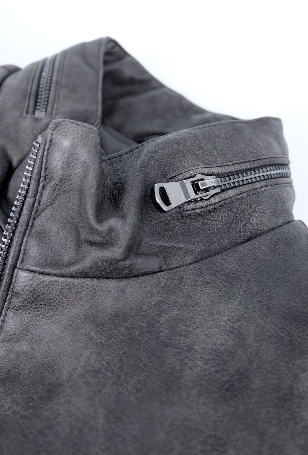 Giubbotto uomo simil pelle invernale tessuto marmorizzato Dresserd - GRIGIO
