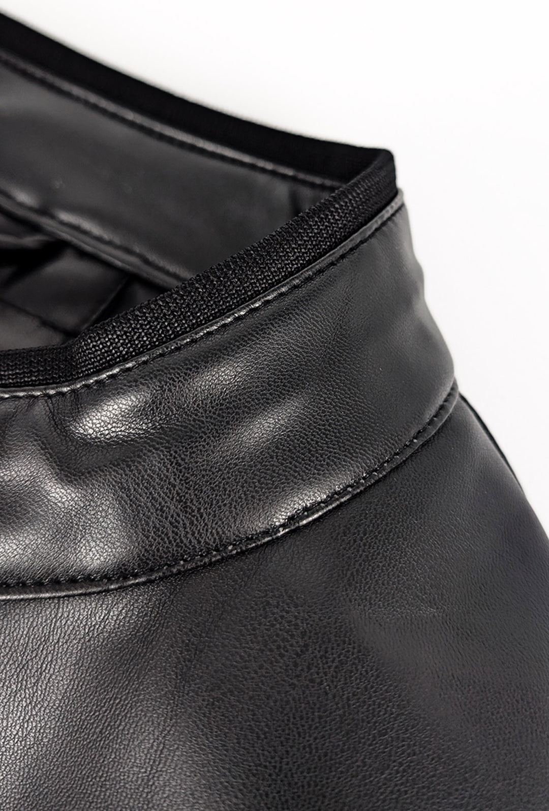 Giubbotto Uomo Simil Pelle collo coreano giubbotti leggeri Dresserd - NERO