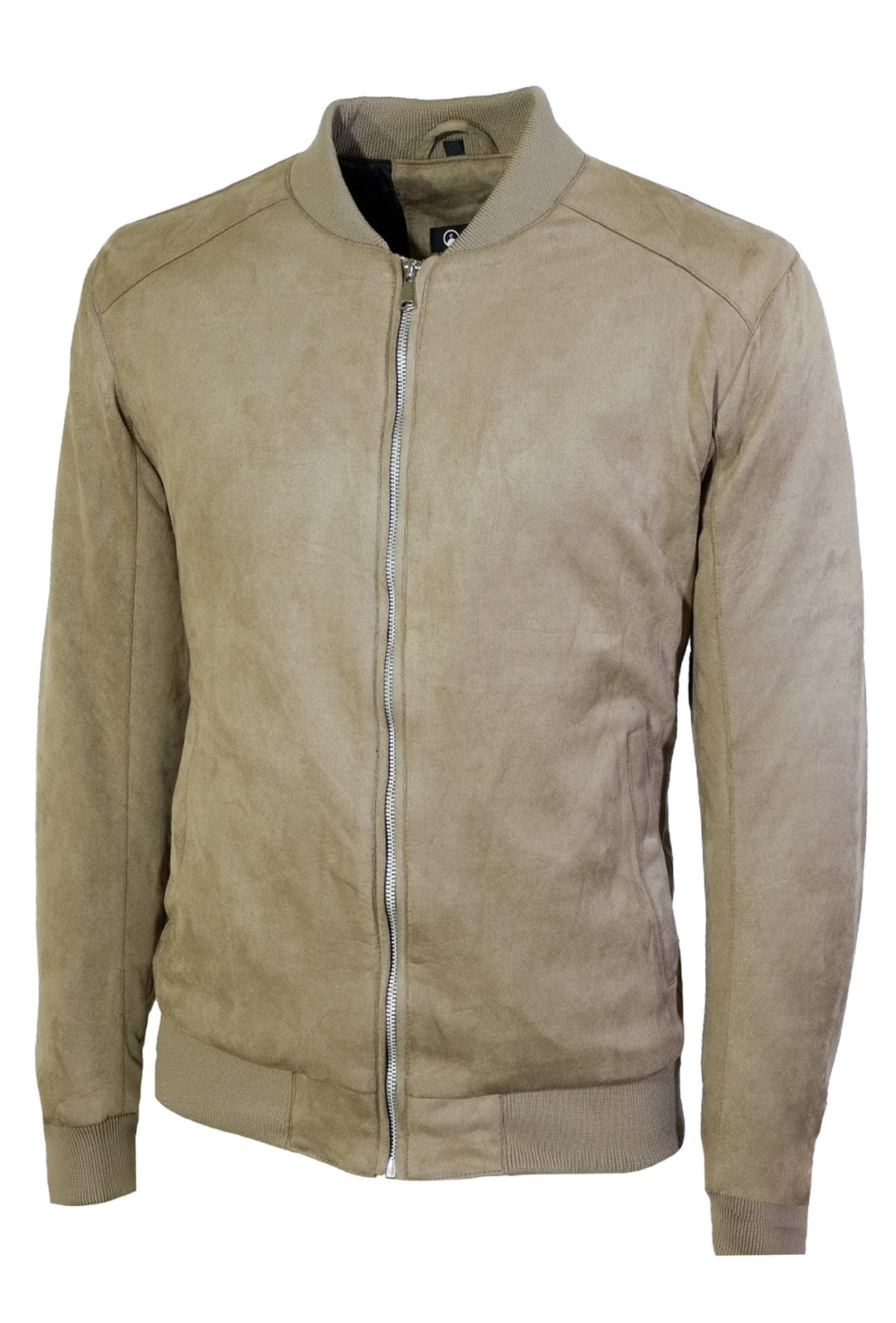 Giubbotto Uomo Camel Camoscio Bomber Invernale Casual Giubbotti College Dresserd - CAMMELLO