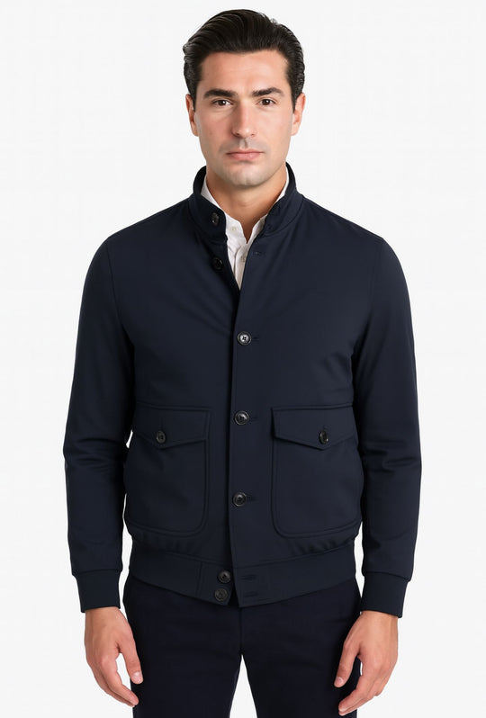 Giubbotto uomo dresserd tessuto tecnico con tasconi