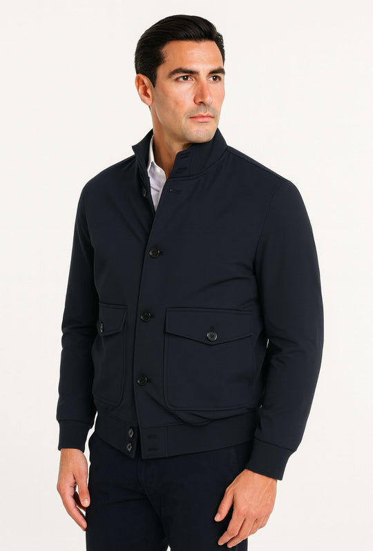 Giubbotto uomo dresserd tessuto tecnico con tasconi