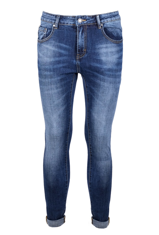 Jeans uomo Dresserd gamba stretta senza strappi