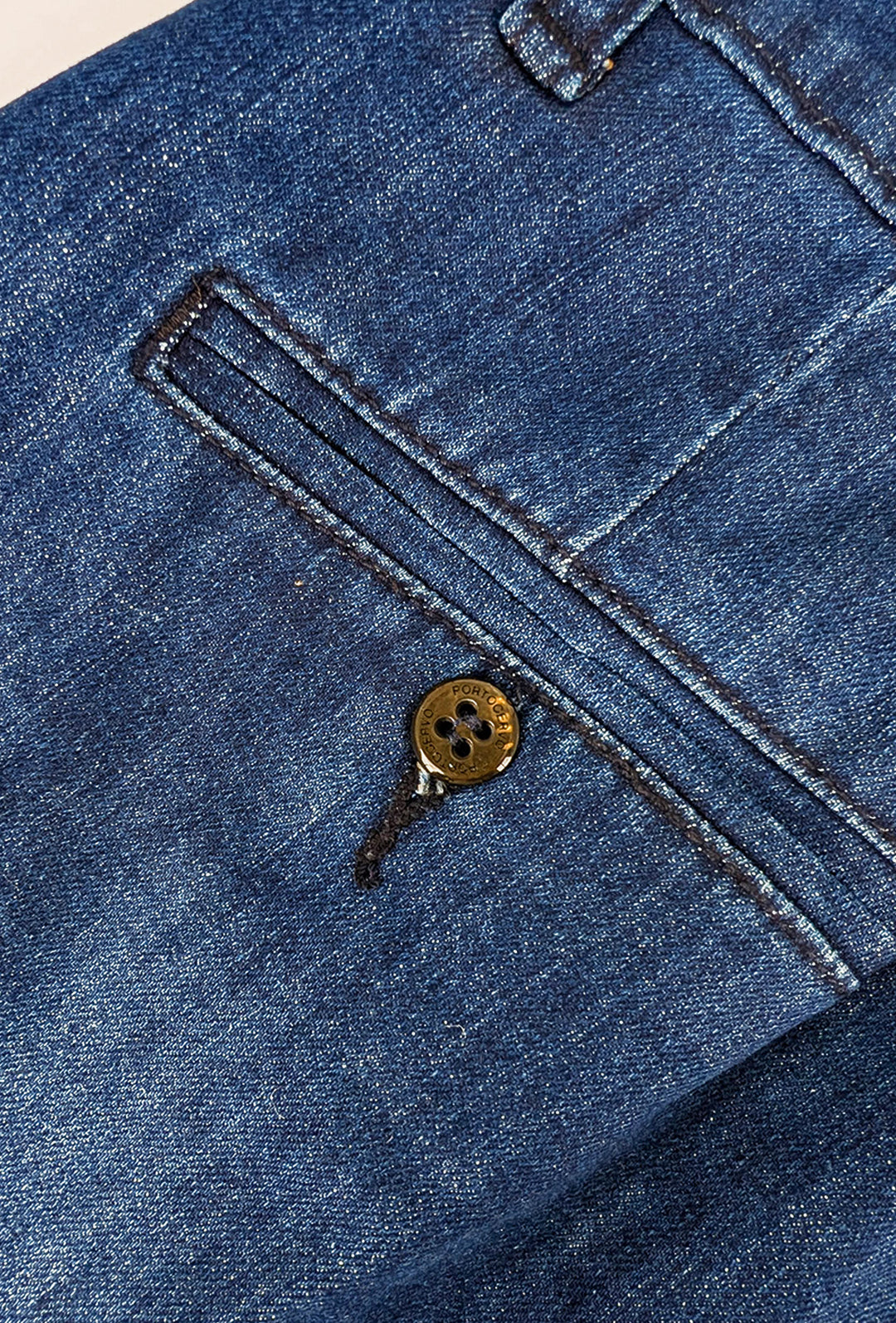Jeans Uomo Porto Cervo Perfect Fit Denim Blue Scuro con Tasca America