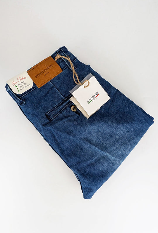 Jeans uomo Porto Cervo Perfect Fit denim chiaro tasca america