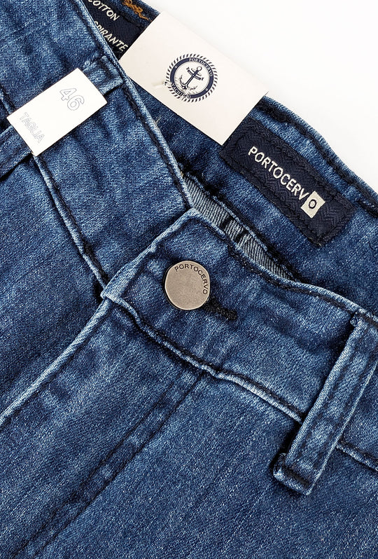 Jeans uomo Porto Cervo Perfect Fit denim chiaro tasca america