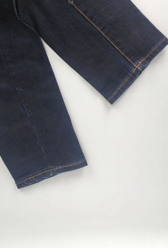 Jeans uomo  Regular Fit  5 Tasche Lavaggio Sfumato- BLU SCURO