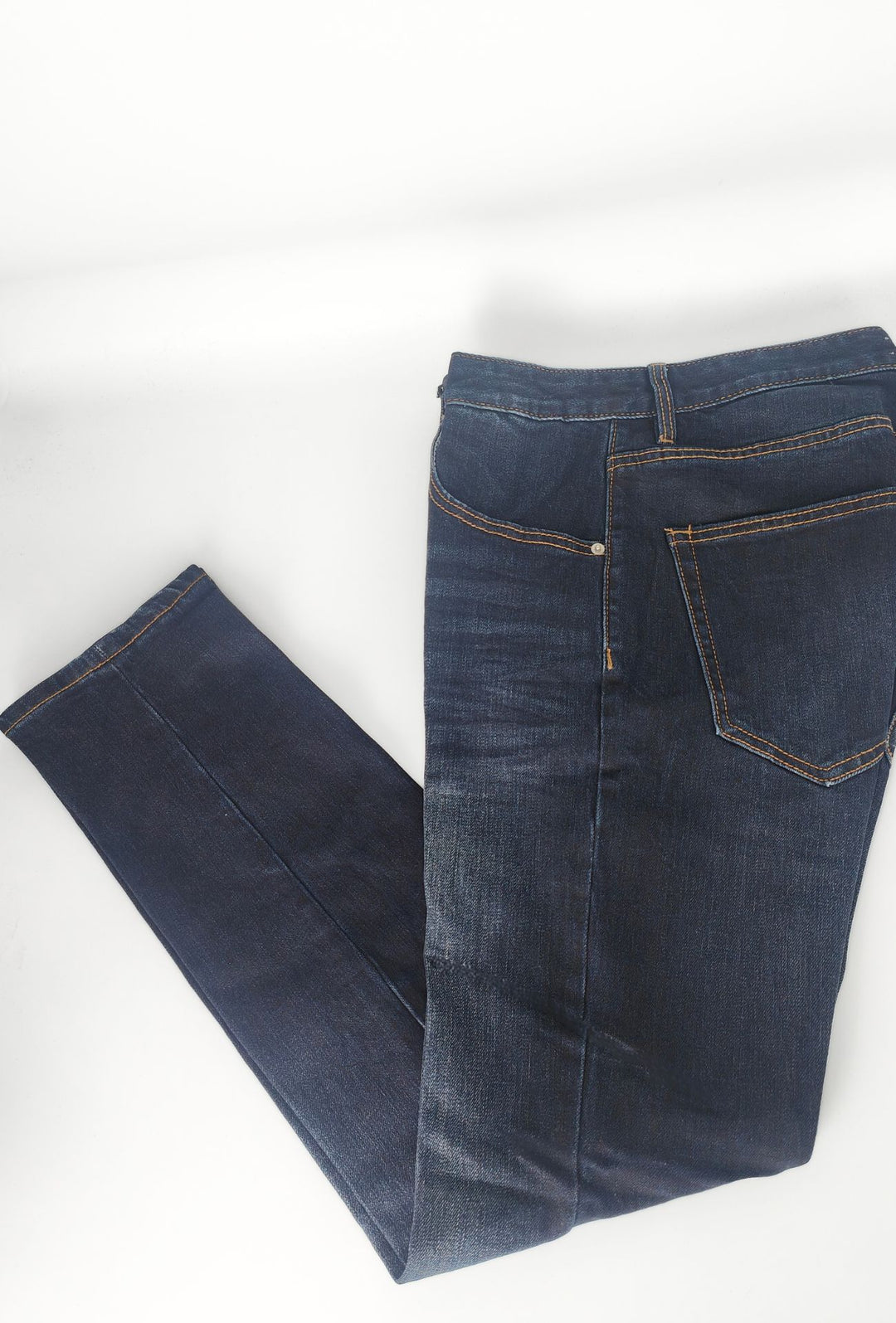 Jeans uomo  Regular Fit  5 Tasche Lavaggio Sfumato- BLU SCURO