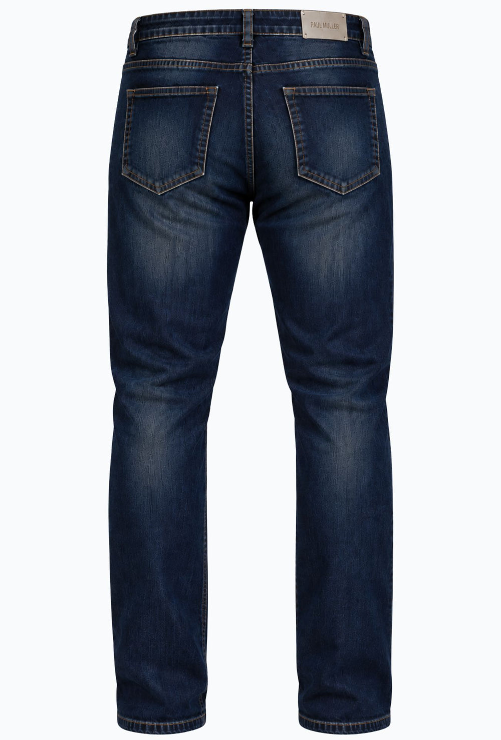 Jeans Uomo Regular Fit Effetto Sfumato DRESSERD 5 tasche – LAVAGGIO BLU SCURO
