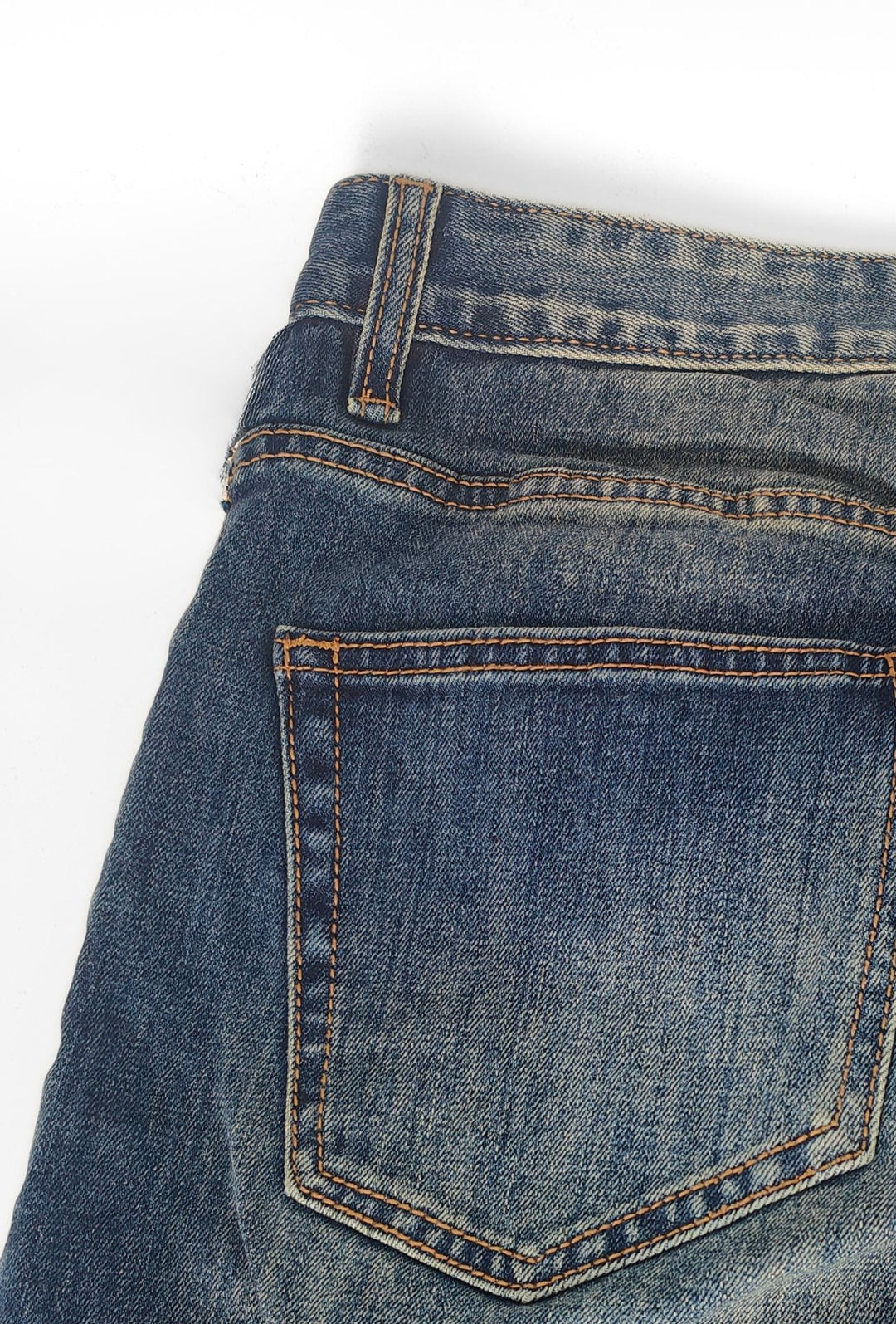 Jeans uomo 5  tasche lavaggio vintage  Regular Fit- BLU DENIM