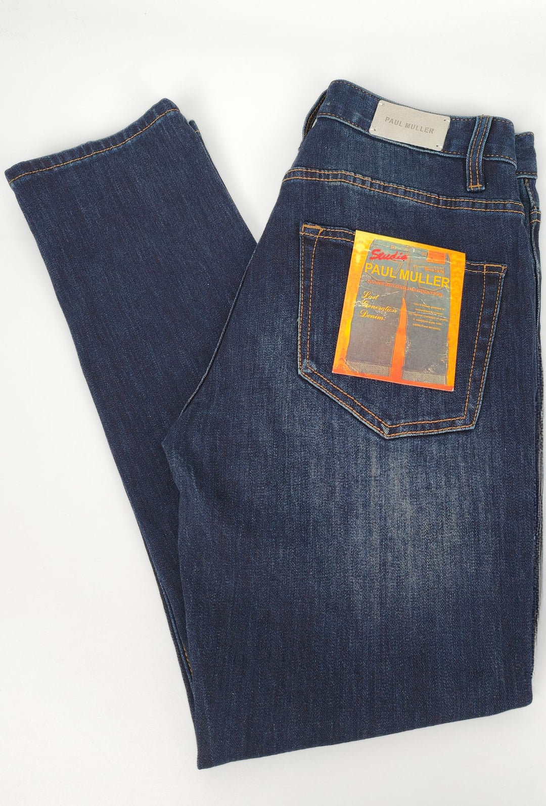 Jeans Uomo Regular Fit Effetto Sfumato DRESSERD 5 tasche – LAVAGGIO BLU SCURO