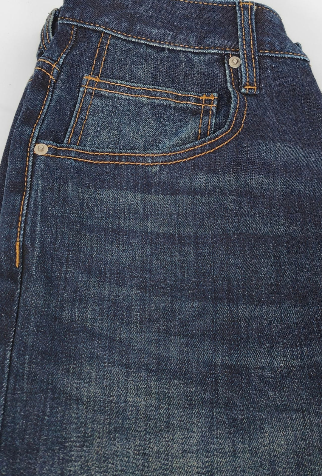 Jeans Uomo Regular Fit Effetto Sfumato DRESSERD 5 tasche – LAVAGGIO BLU SCURO