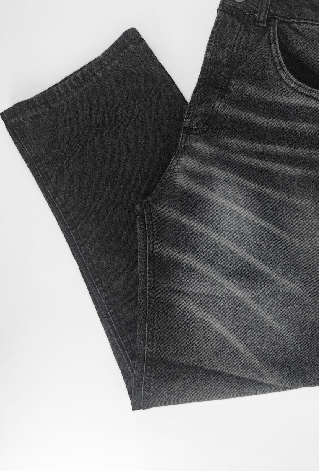 Jeans uomo baggy Effetto Slavato Vestibilità Over- GRIGIO ANTRACITE