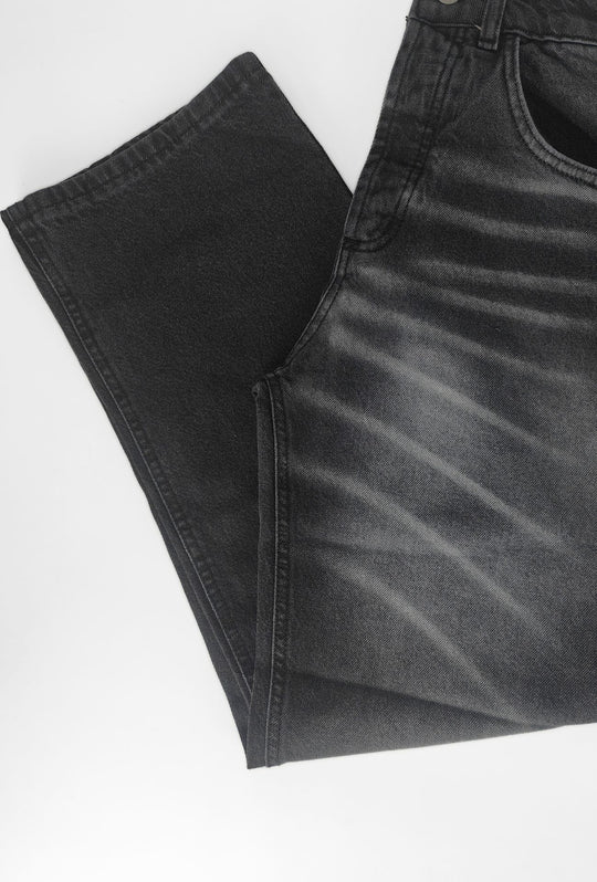 Jeans uomo baggy Effetto Slavato Vestibilità Over- GRIGIO ANTRACITE