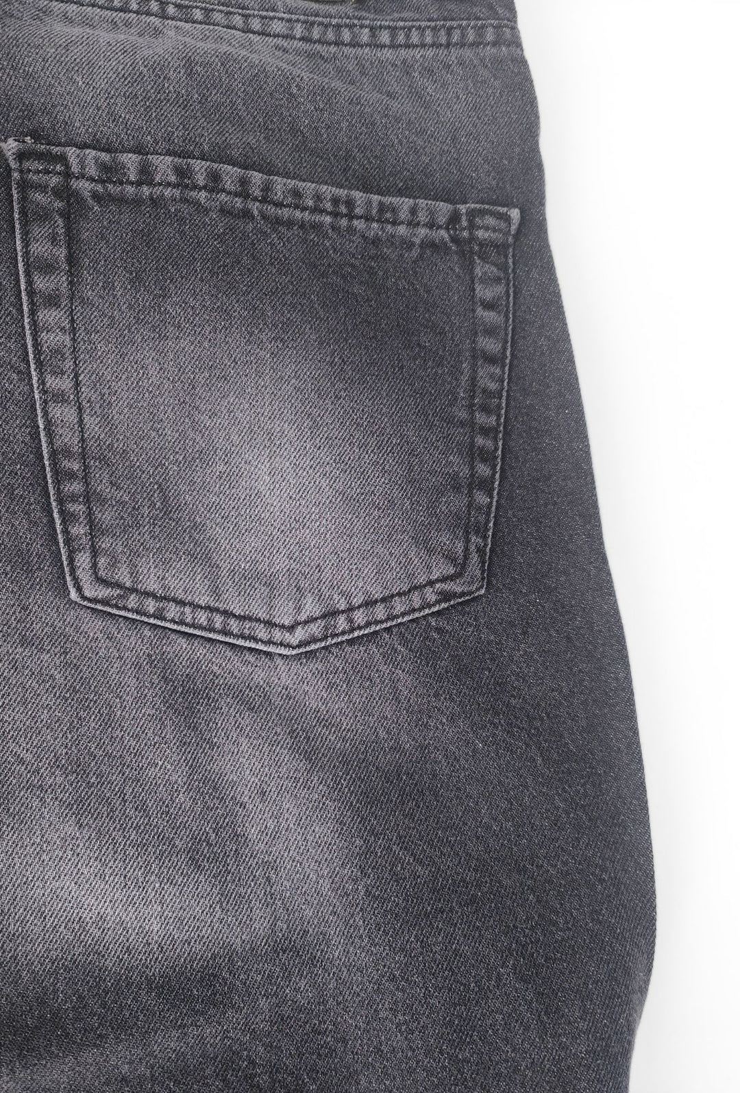 Jeans uomo baggy Effetto Slavato Vestibilità Over- GRIGIO ANTRACITE