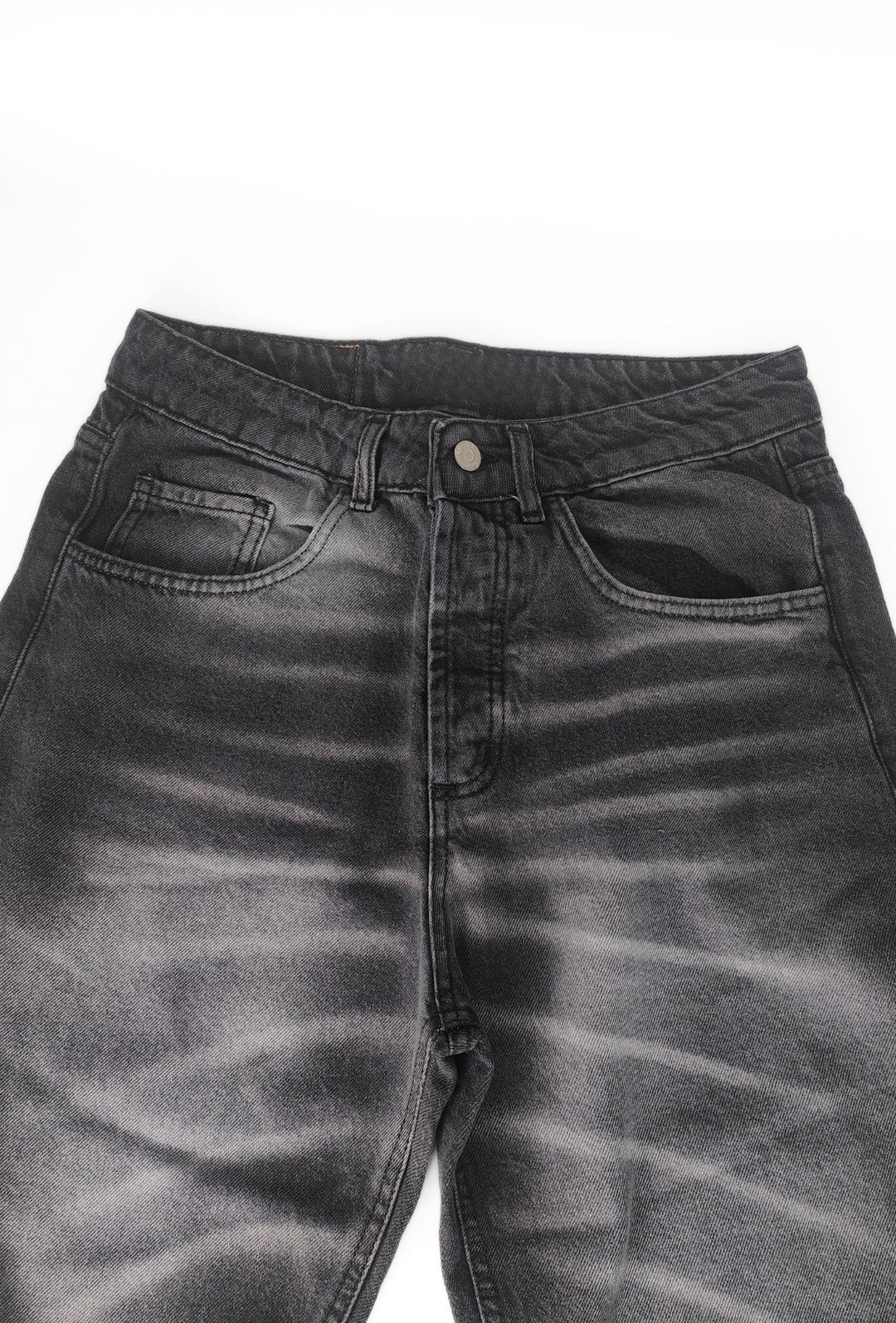 Jeans uomo baggy Effetto Slavato Vestibilità Over- GRIGIO ANTRACITE