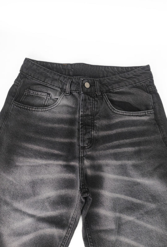 Jeans uomo baggy Effetto Slavato Vestibilità Over- GRIGIO ANTRACITE