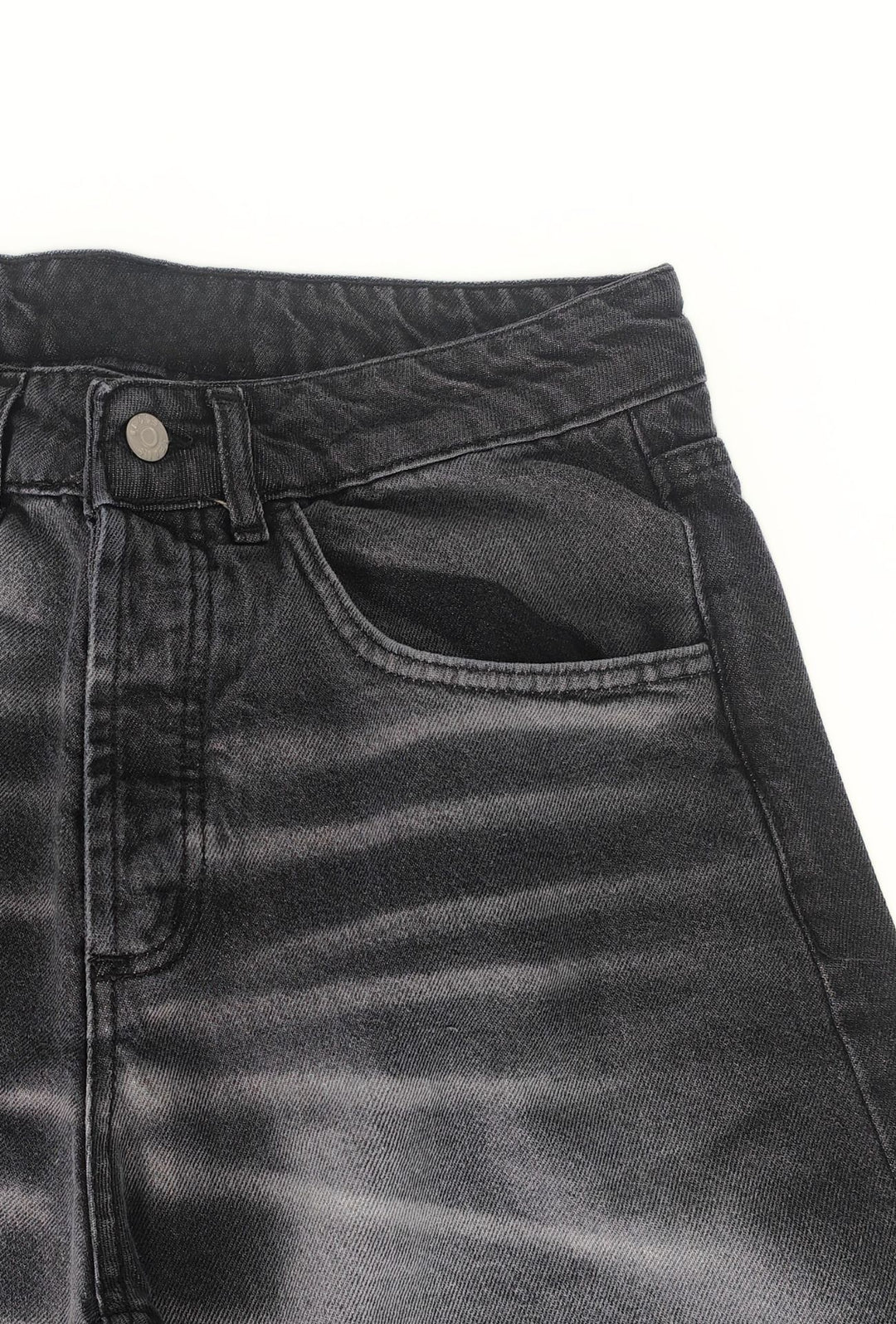 Jeans uomo baggy Effetto Slavato Vestibilità Over- GRIGIO ANTRACITE