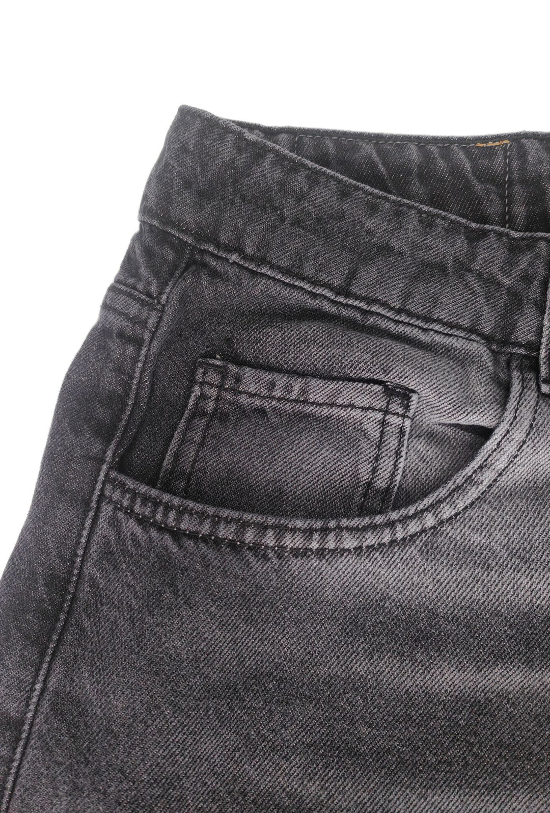 Jeans uomo baggy Effetto Slavato Vestibilità Over- GRIGIO ANTRACITE