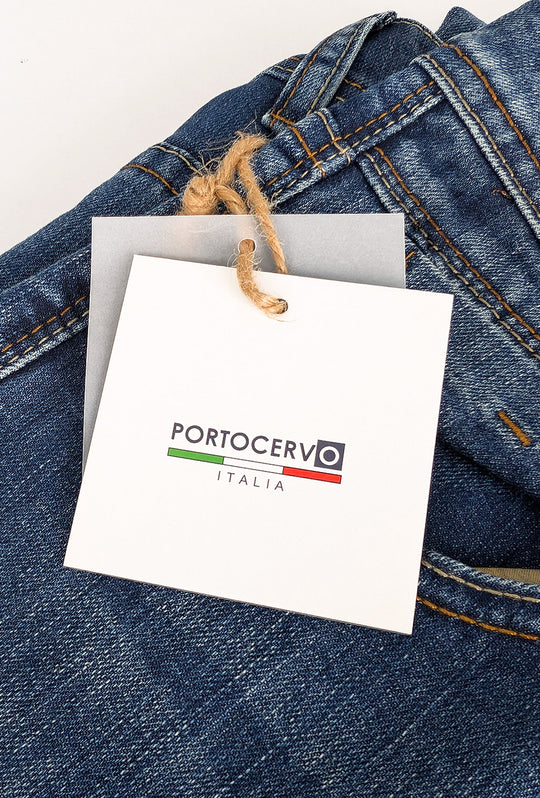 Pantalone in Jeans Portocervo Slim Fit modello elasticizzato estivo
