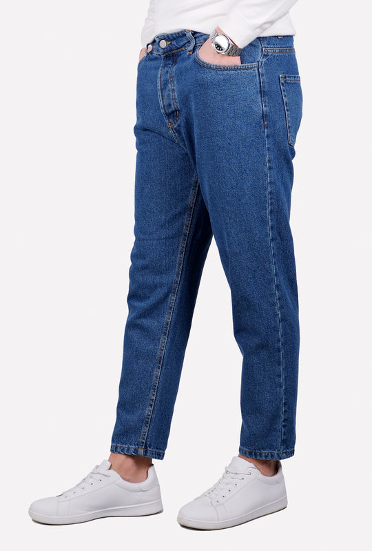 Pantalone Jeans Uomo tela fissa denim capri