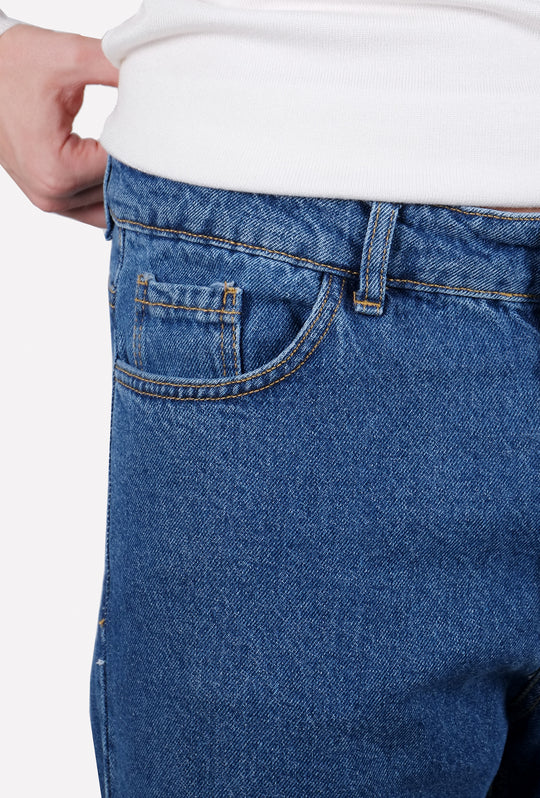 Pantalone Jeans Uomo tela fissa denim capri