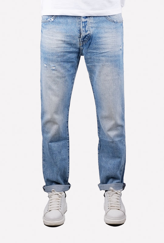 Jeans uomo Tela fissa Pantalone colorazione chiara Dresserd