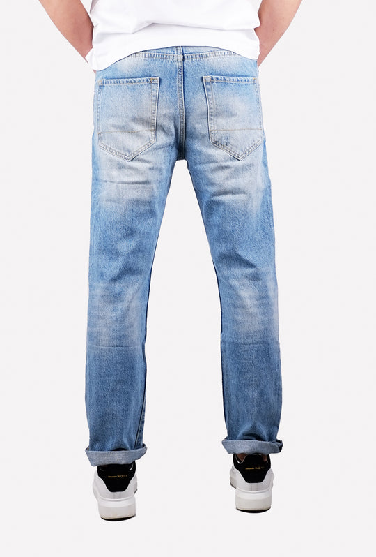 Jeans uomo Tela fissa Pantalone colorazione chiara Dresserd