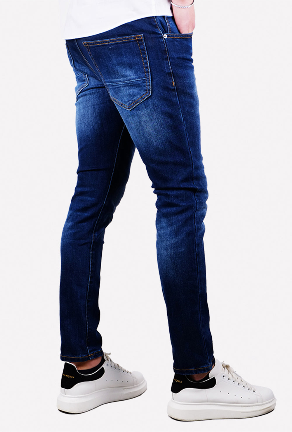 Jeans Uomo pantalone gamba stretta gamba stretta Dresserd