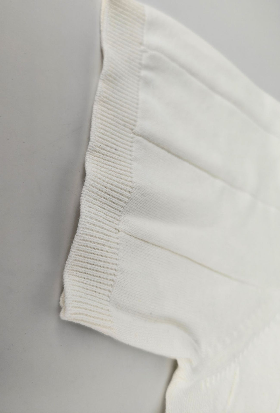 Polo uomo in crepe di cotone Dresserd a maglia - BIANCO