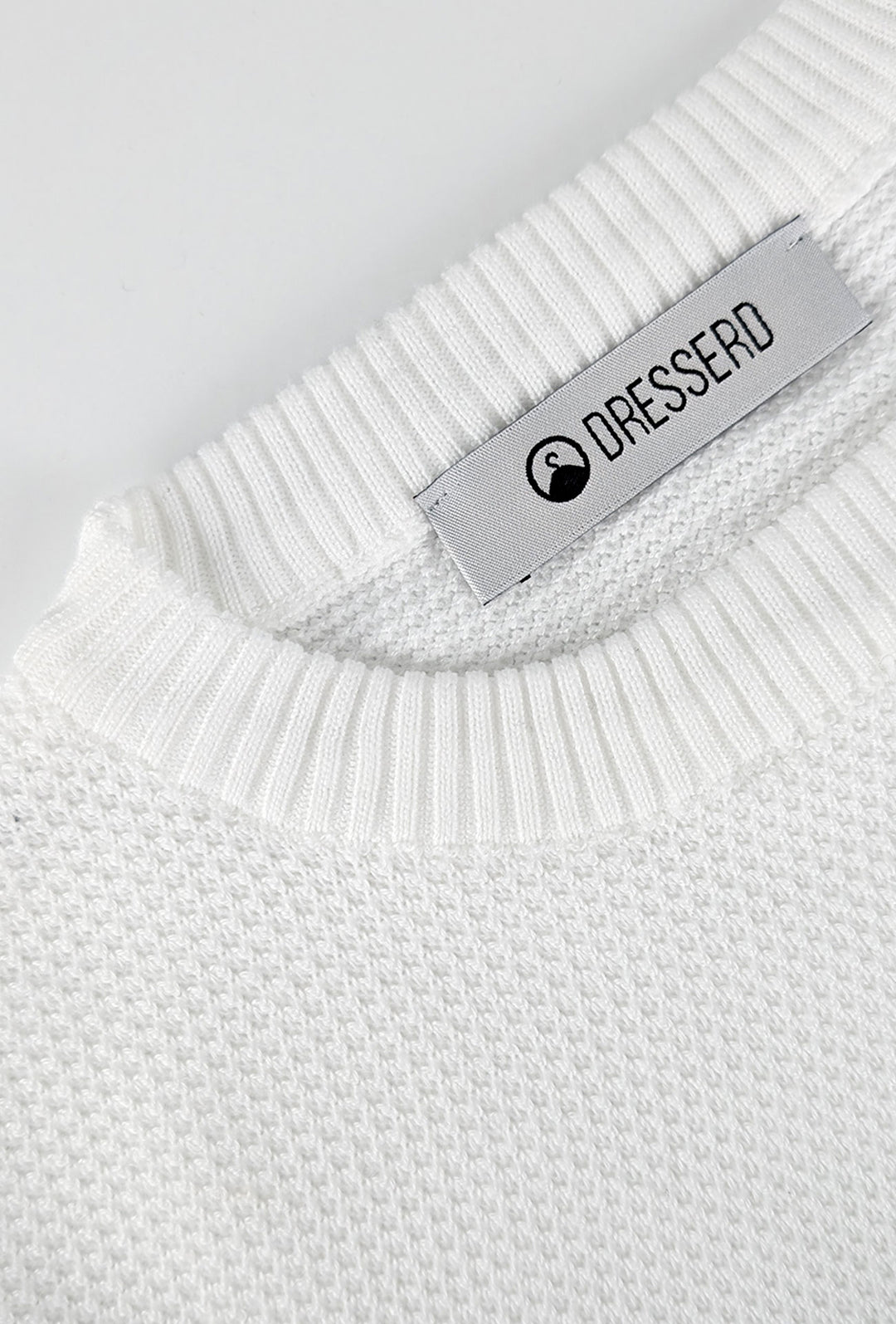 Maglione uomo girocollo Trama lavorata, semi slim fit - GRIGIO