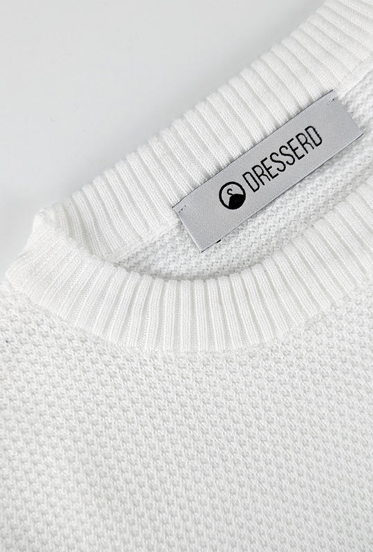 Maglione uomo girocollo Trama lavorata, semi slim fit - GRIGIO