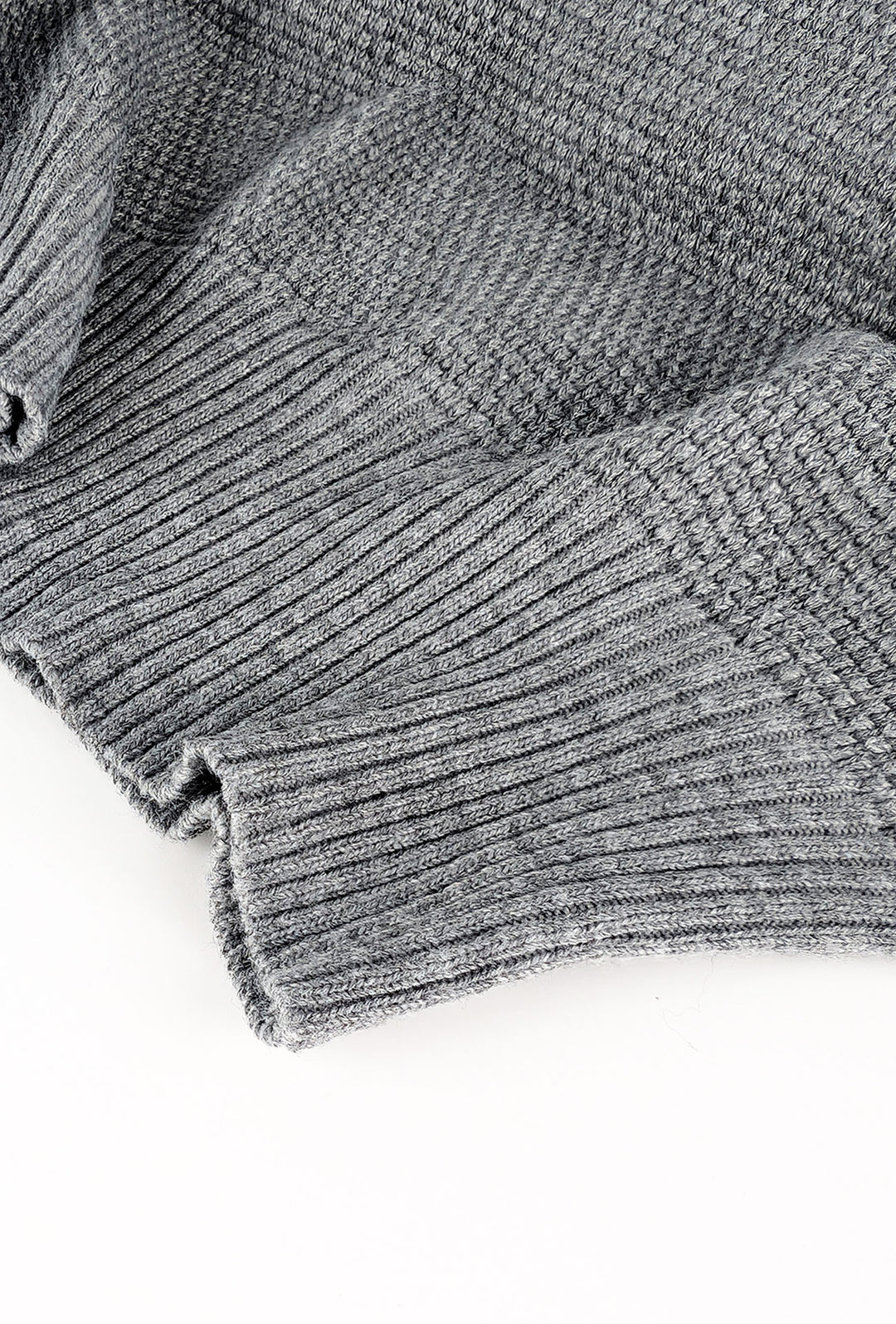 Maglione uomo girocollo Trama lavorata, semi slim fit - GRIGIO