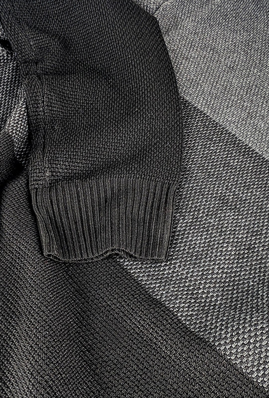 Maglione uomo girocollo Trama lavorata, semi slim fit - NERO