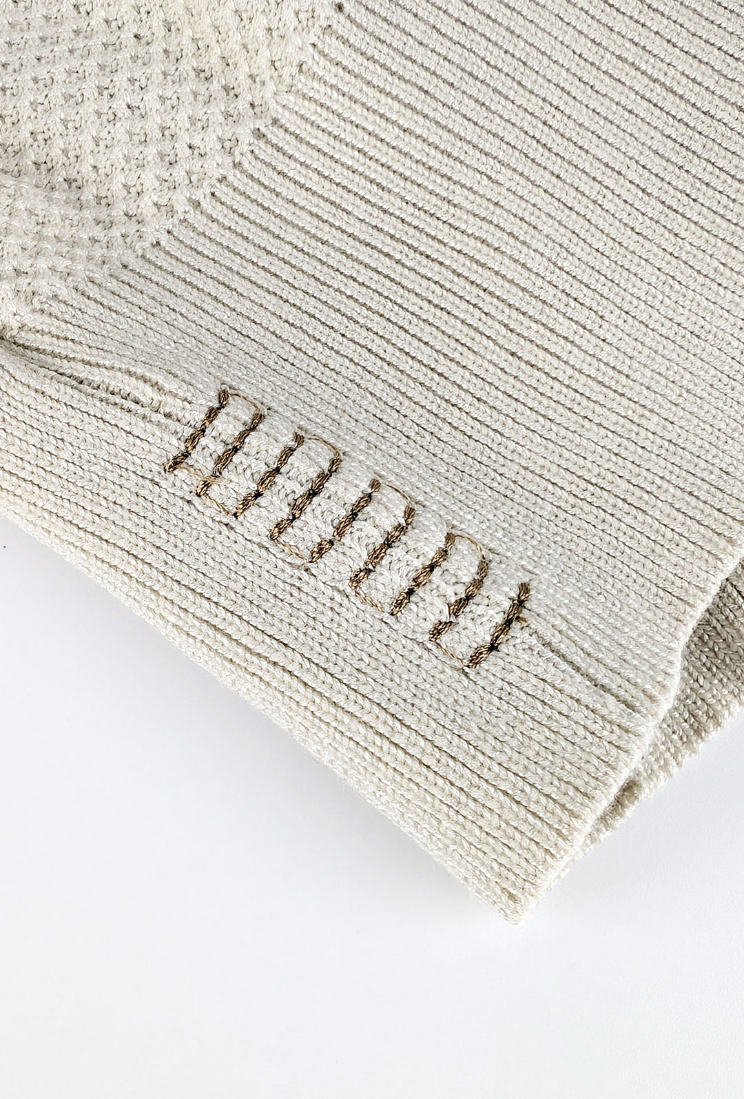Maglioncino uomo trama lavorata con toppe - BEIGE CHIARO