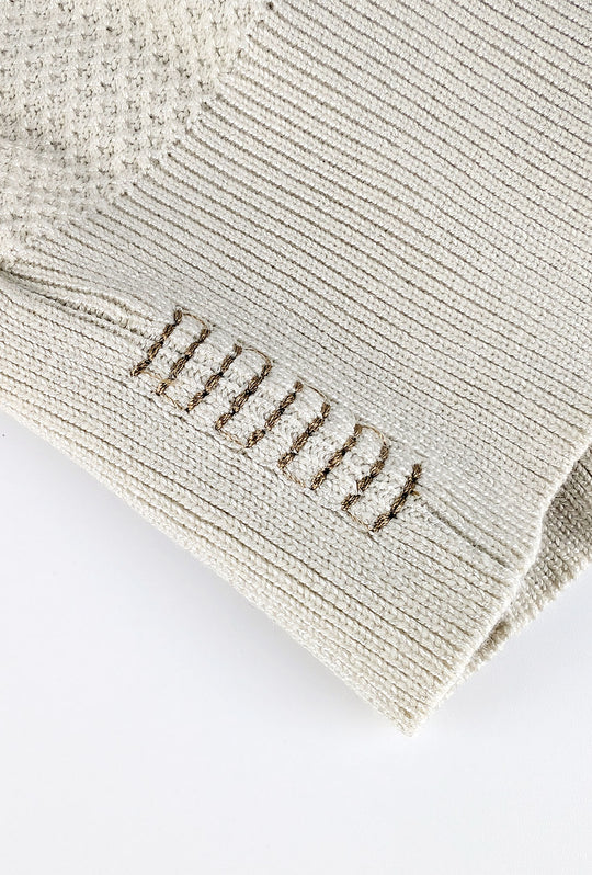Maglioncino uomo trama lavorata con toppe - BEIGE CHIARO