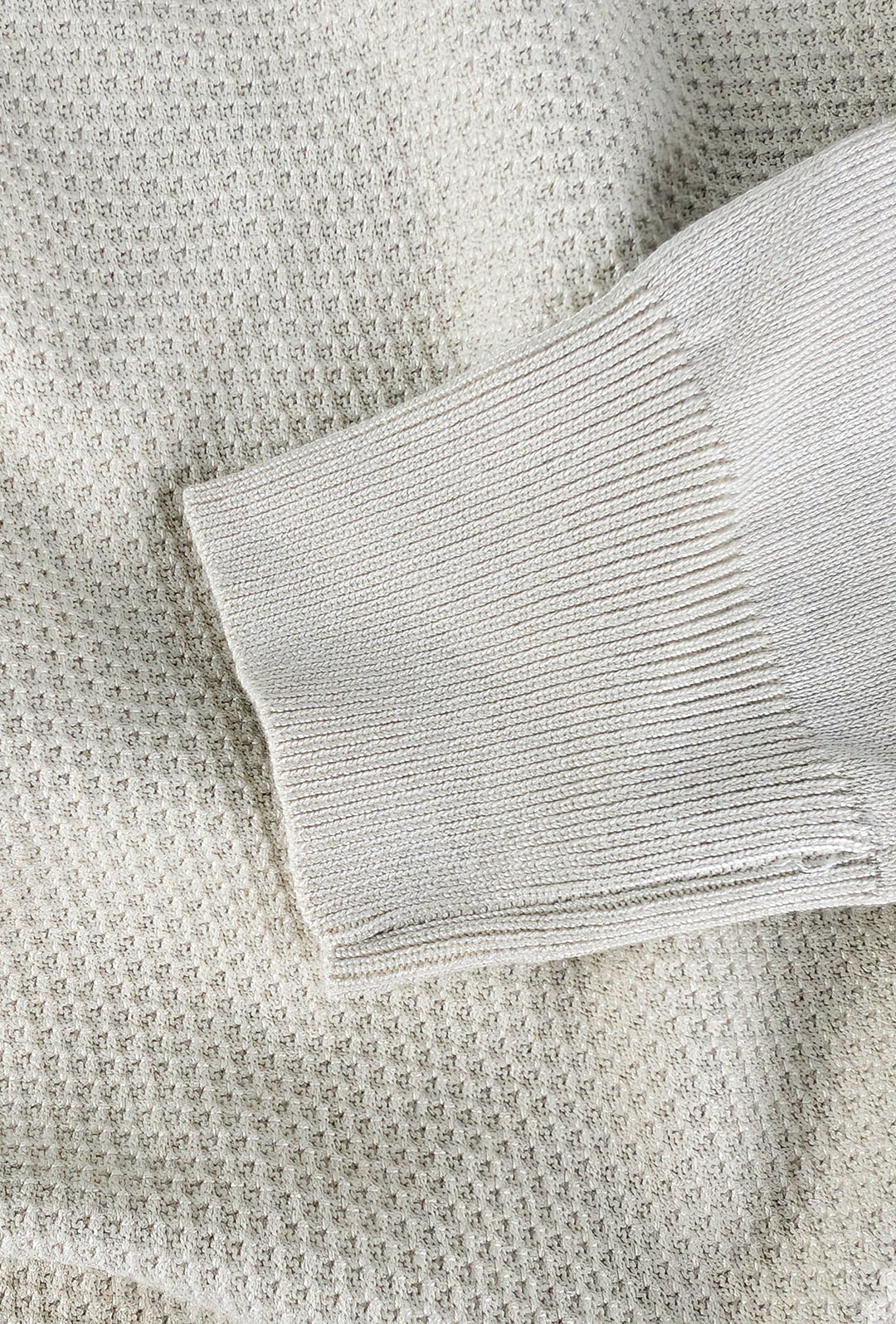 Maglioncino uomo trama lavorata con toppe - BEIGE CHIARO