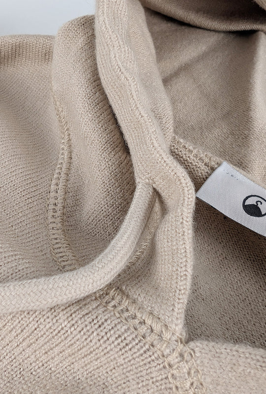 Maglione uomo con cappuccio maglia modello felpa invernale dresserd - BEIGE