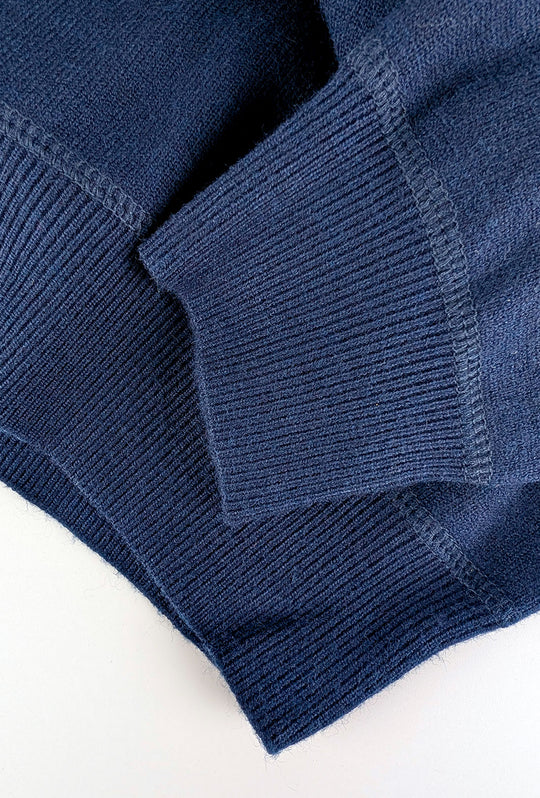Maglione uomo con cappuccio maglia modello felpa invernale dresserd - BLU