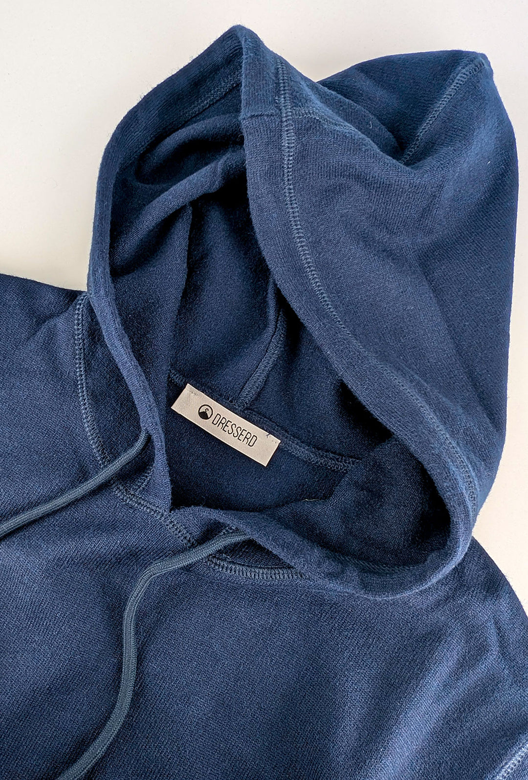 Maglione uomo con cappuccio maglia modello felpa invernale dresserd - BLU