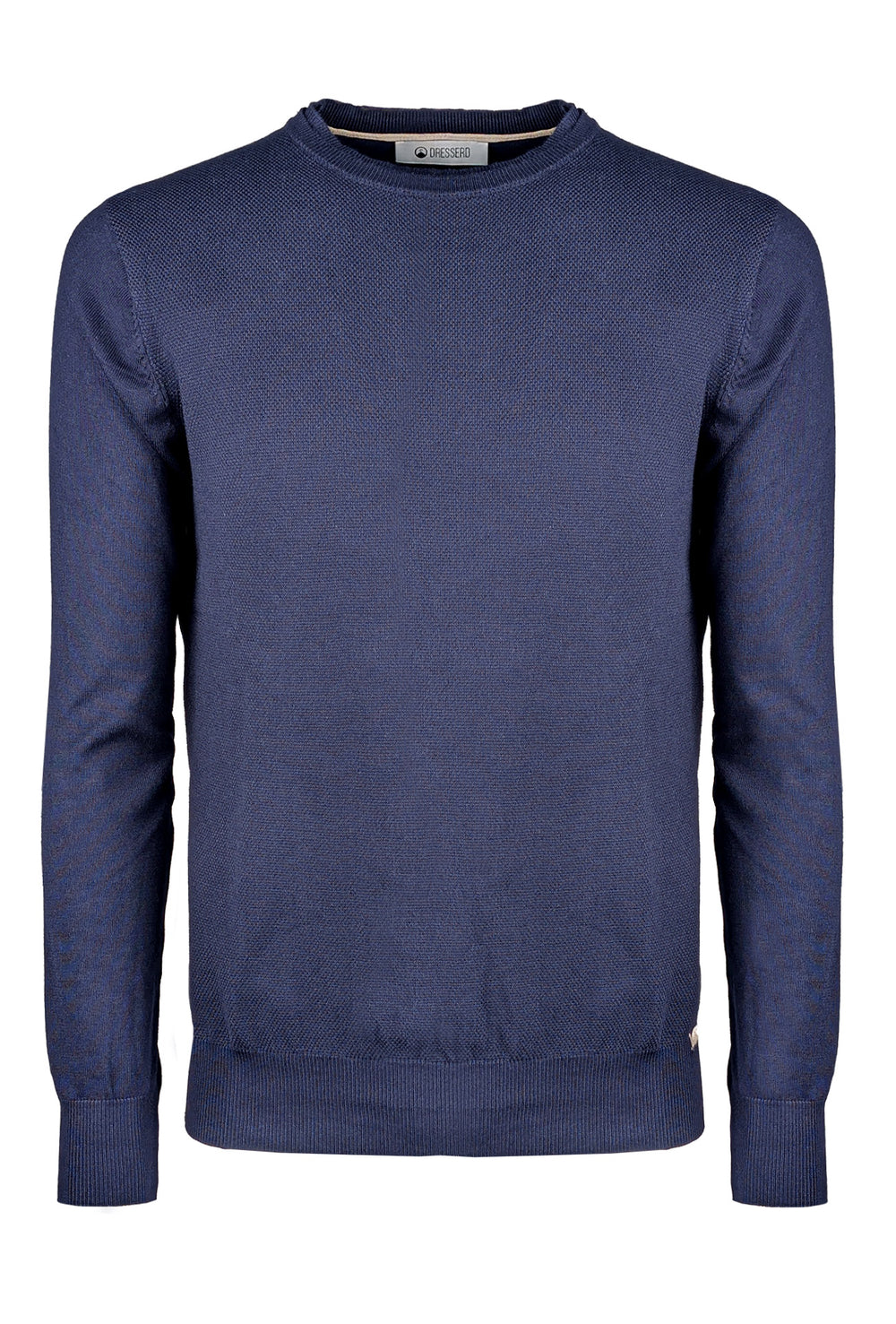 Maglioncino Uomo Viscosa Dresserd semi slim fit con top - BLU