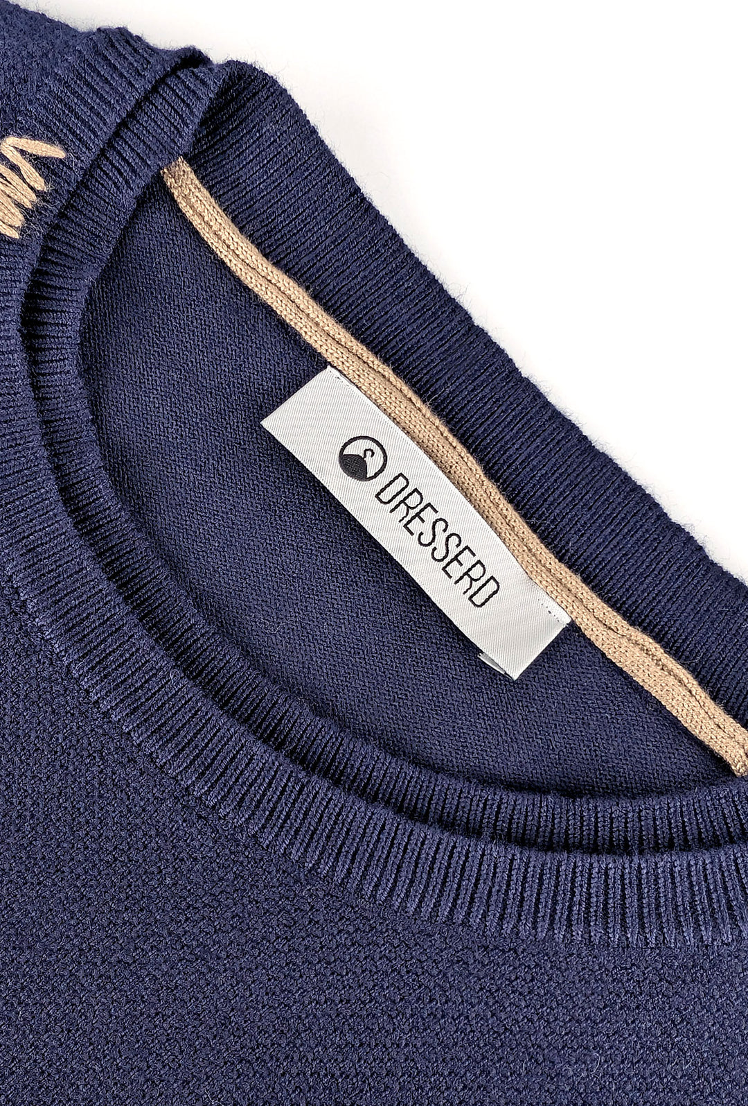 Maglioncino Uomo Viscosa Dresserd semi slim fit con top - BLU