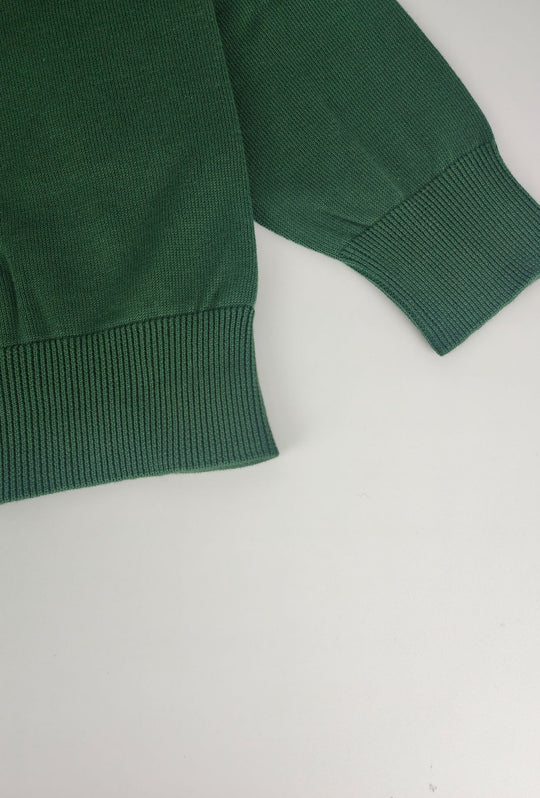 Maglioncino Uomo 100% cotone BEVERLY HILLS POLO CLUB logo ricamato lato cuore- VERDE
