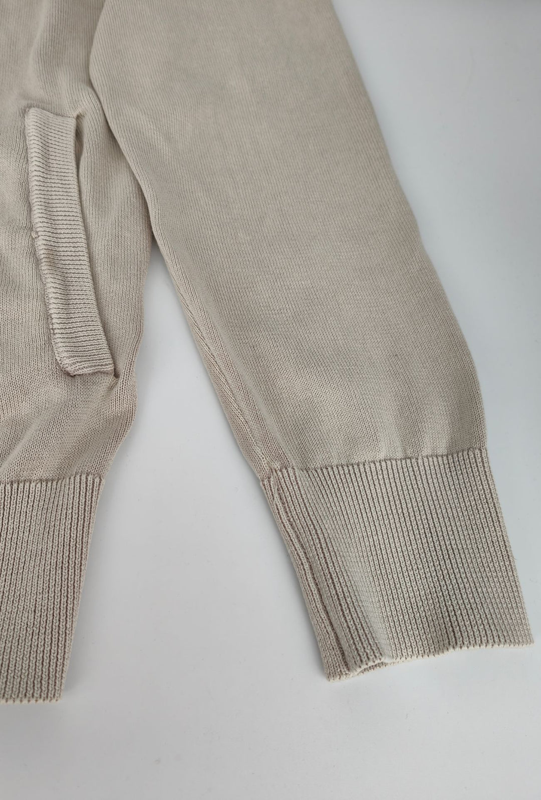 Maglioncino Uomo Full Zip 100% cotone DRESSERD- BEIGE