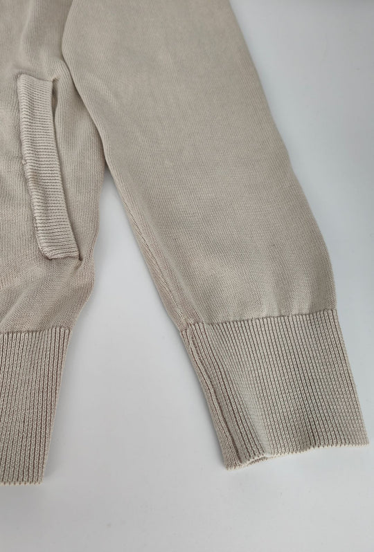 Maglioncino Uomo Full Zip 100% cotone DRESSERD- BEIGE