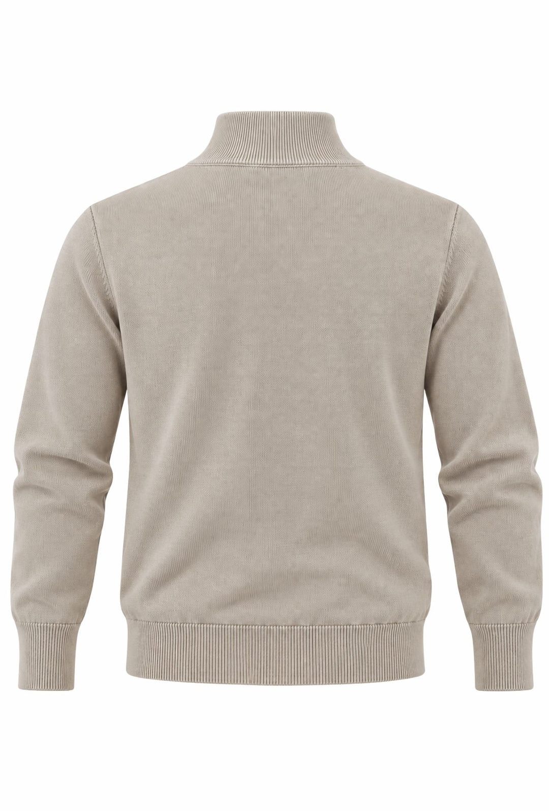 Maglioncino Uomo Full Zip 100% cotone DRESSERD- BEIGE