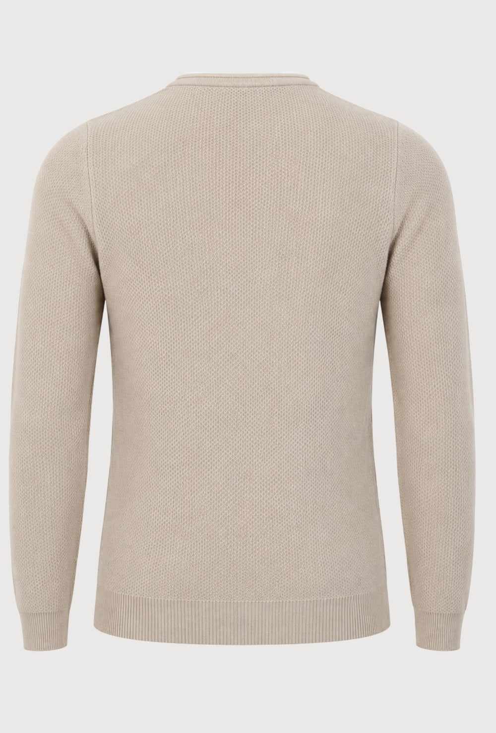 Maglioncino Uomo Manica lunga serafino trama lavorata  Dresserd - BEIGE