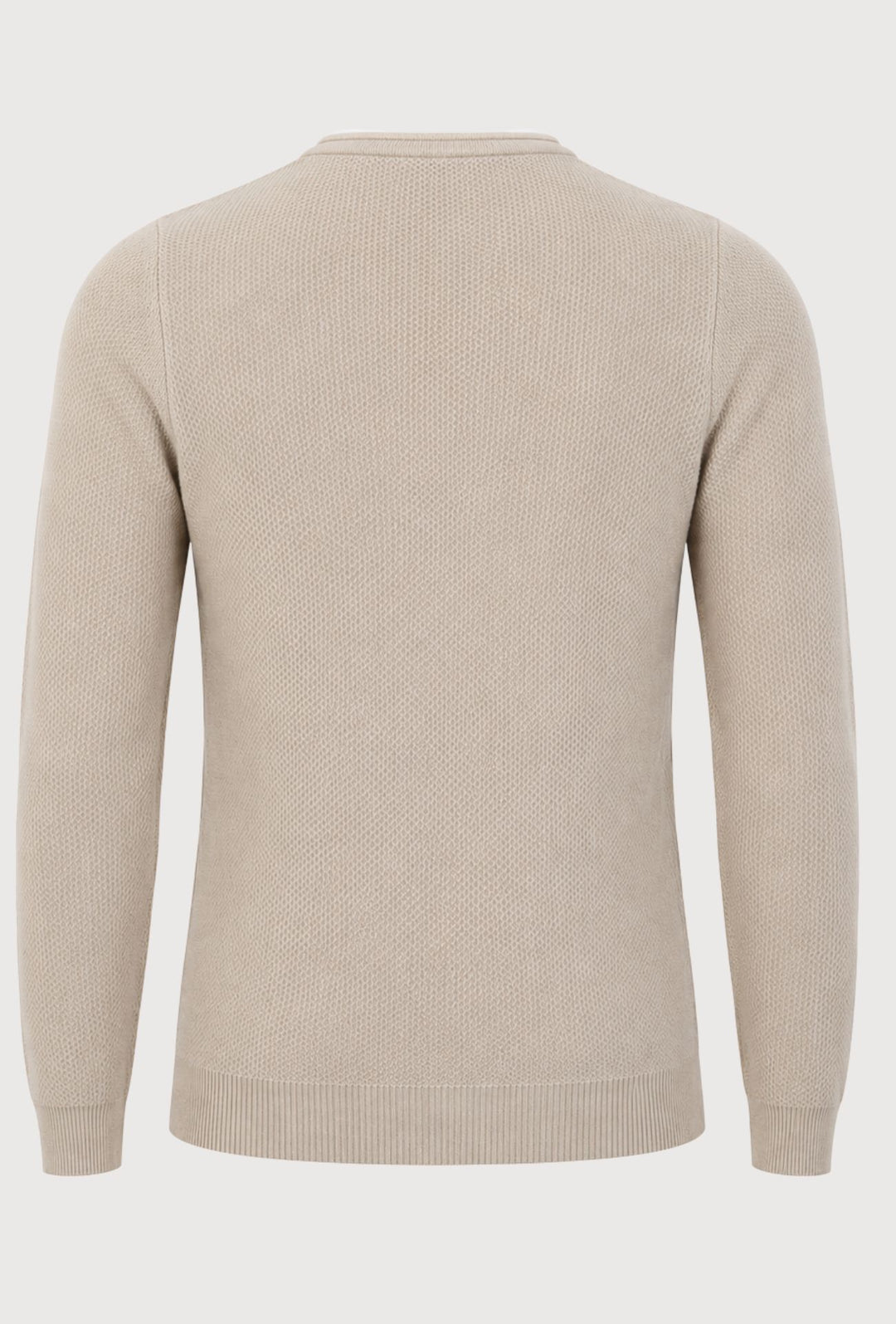 Maglioncino Uomo Manica lunga serafino trama lavorata  Dresserd - BEIGE